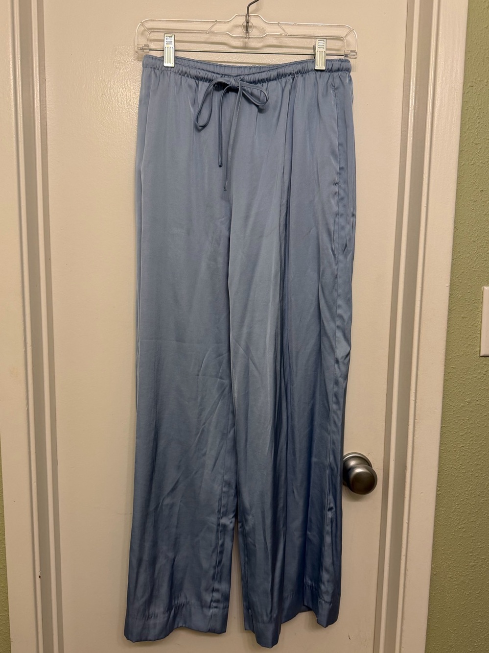 Abercrombie & Fitch Satin Wide Leg Pull-On Pant